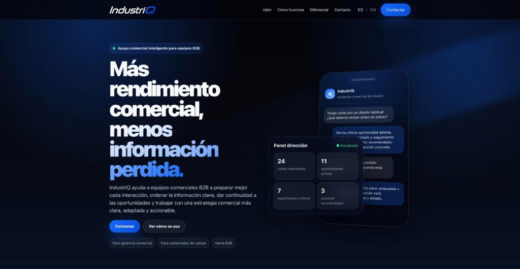 IndustriQ: web bilingüe en WordPress con SEO técnico