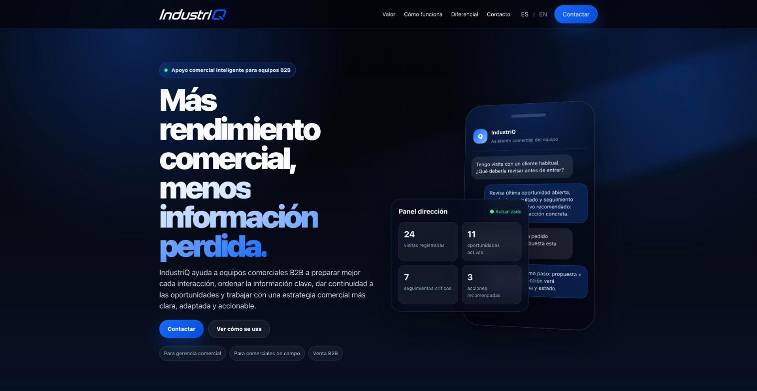 IndustriQ: web bilingüe en WordPress con SEO técnico